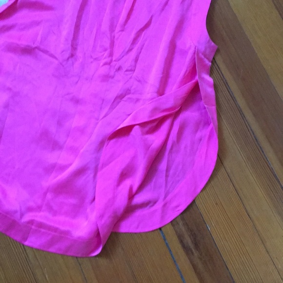 Banana Republic Pink 100% Silk Sleeveless Top - Picture 7 of 8